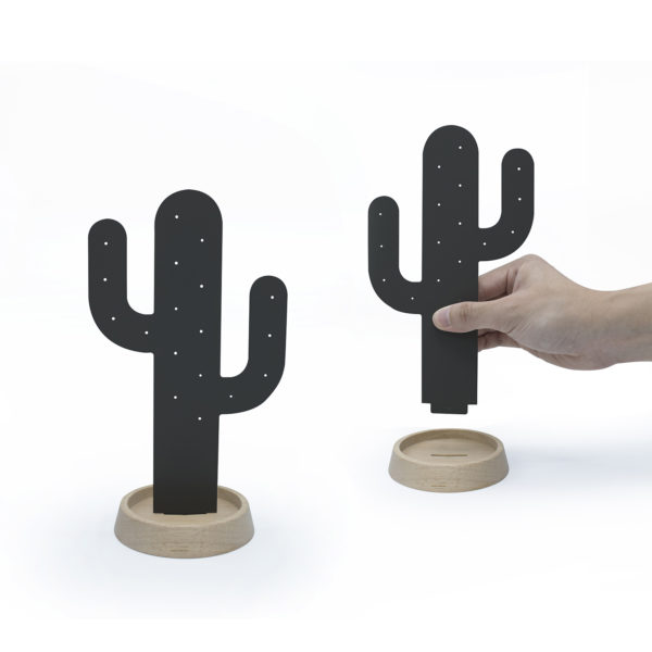 Cactus desert oasis jewelry tree wood ring necklace earring metal black white Gift Home décor ต้นกระบองเพชร ทะเลทราย ต้นไม้ เครื่องประดับ ของขวัญ